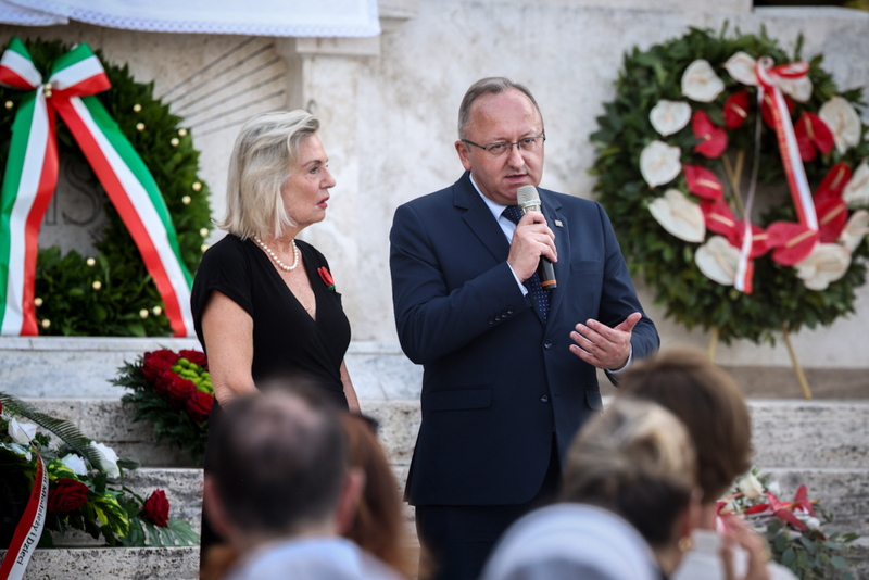 In tribute to the Polish heroes who liberated Ancona, photo: Sławek Kasper (IPN) In tribute to the Polish heroes who liberated Ancona, photo: Sławek Kasper (IPN)