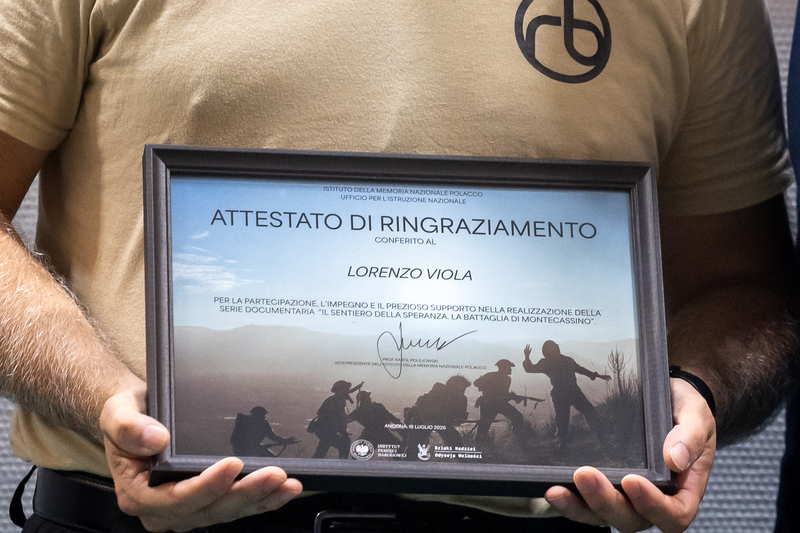In tribute to the Polish heroes who liberated Ancona, photo: Sławek Kasper (IPN) In tribute to the Polish heroes who liberated Ancona, photo: Sławek Kasper (IPN)