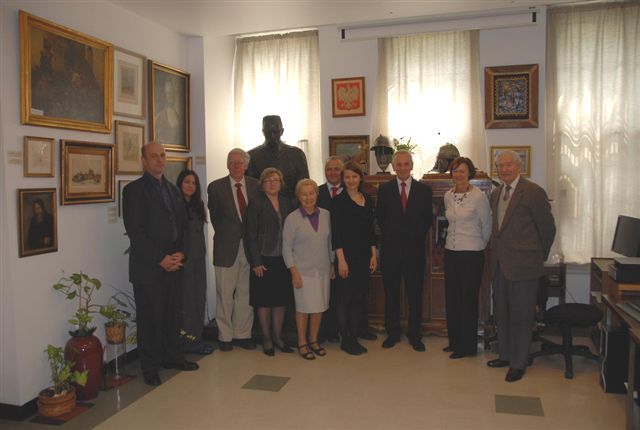 From the left: K.Langowski, J.Szczepkowska, M.Zieliński, I.Korga, M.Kapuscińska, IPN delegation, E.Babiarz i J.Krzyżanowski