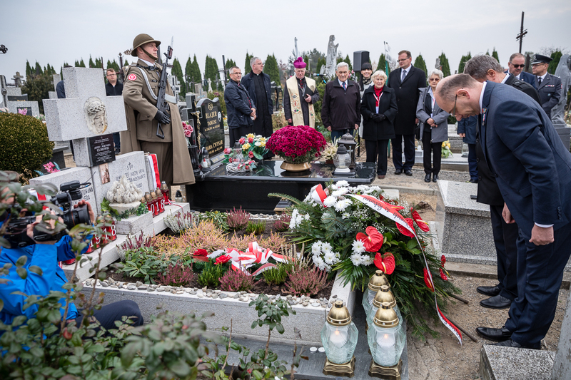 At the grave of the Ulma Family in Markowa – 19 October 2019. Photos: Sławek Kasper (IPN)