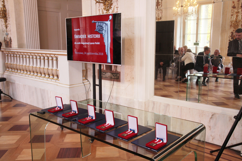 "Witness of History" awards for laureates from outside Poland - Warsaw, 24 October 2018. Photos: Piotr Życieński (IPN)
