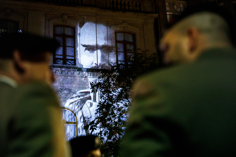 The ceremony of unveiling the Marshal Piłsudski bust in Brussels, 6 November 2018. Photos: Sławek Kasper (IPN)