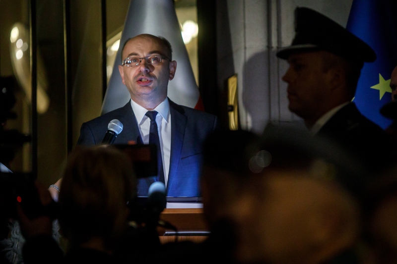 The ceremony of unveiling the Marshal Piłsudski bust in Brussels, 6 November 2018. Photos: Sławek Kasper (IPN)