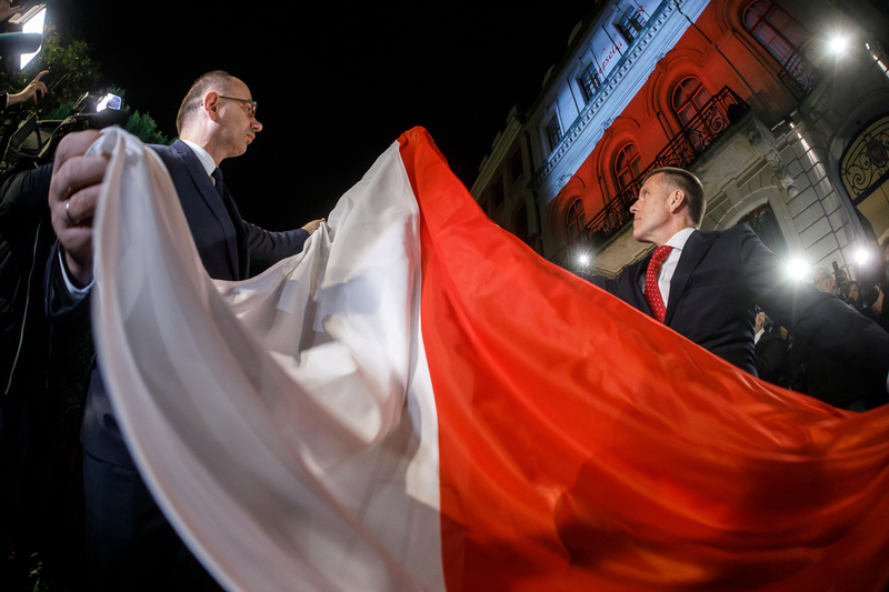 The ceremony of unveiling the Marshal Piłsudski bust in Brussels, 6 November 2018. Photos: Sławek Kasper (IPN)