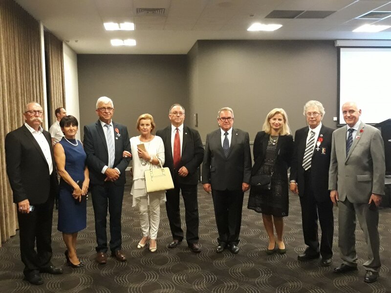 Gala on the occasion of the 100th anniversary of Poland regaining its independence, 8 November 2018. Third from the left - Henryk Sawicki, penultimate from the right - Edward Włodarski.