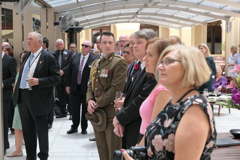 The opening of the “Time for Heroes” exhibition in the Western Australian Parliament in Perth - 9 November 2018