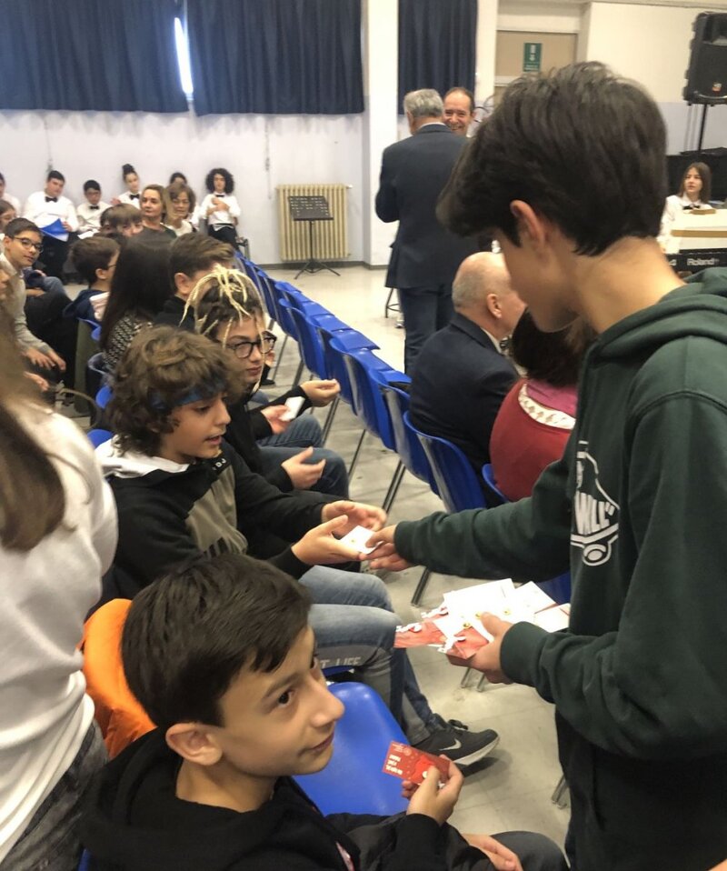 The students received IPN’s occasional badges prepared for the 100th anniversary of Poland regaining its independence.