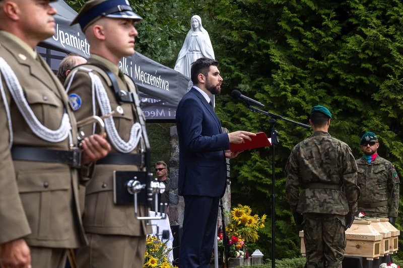 A funeral ceremony for the victims of Volhynia genocide in Ostrówki, Ukraine, 30 August 2026 A funeral ceremony for the victims of Volhynia genocide in Ostrówki, Ukraine, 30 August 2026