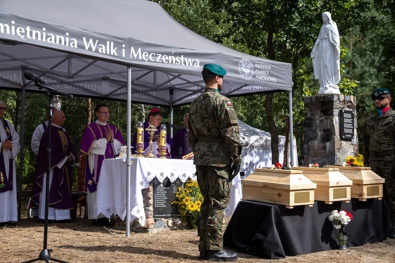 A funeral ceremony for the victims of Volhynia genocide in Ostrówki, Ukraine, 30 August 2026 A funeral ceremony for the victims of Volhynia genocide in Ostrówki, Ukraine, 30 August 2026