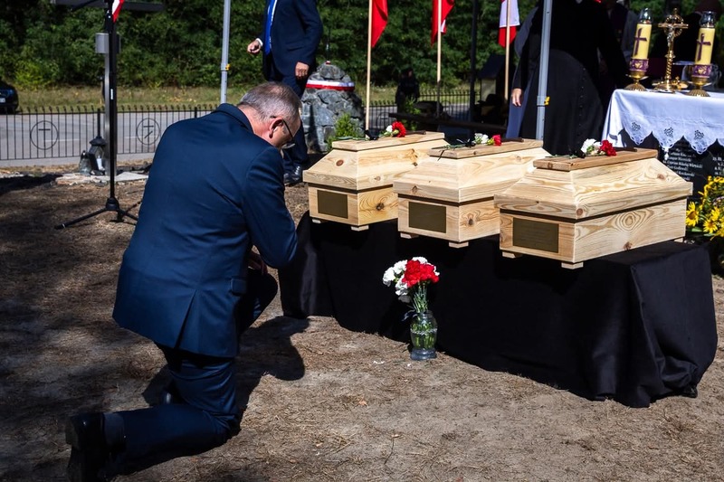 A funeral ceremony for the victims of Volhynia genocide in Ostrówki, Ukraine, 30 August 2026 A funeral ceremony for the victims of Volhynia genocide in Ostrówki, Ukraine, 30 August 2026