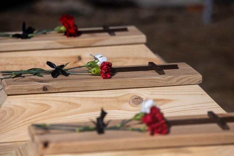 A funeral ceremony for the victims of Volhynia genocide in Ostrówki, Ukraine, 30 August 2026 A funeral ceremony for the victims of Volhynia genocide in Ostrówki, Ukraine, 30 August 2026