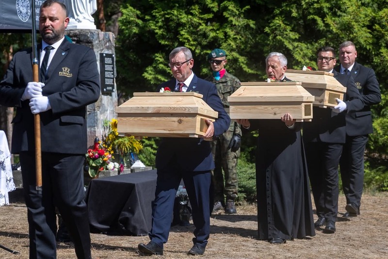 A funeral ceremony for the victims of Volhynia genocide in Ostrówki, Ukraine, 30 August 2026 A funeral ceremony for the victims of Volhynia genocide in Ostrówki, Ukraine, 30 August 2026
