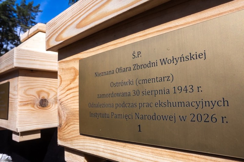 A funeral ceremony for the victims of Volhynia genocide in Ostrówki, Ukraine, 30 August 2026 A funeral ceremony for the victims of Volhynia genocide in Ostrówki, Ukraine, 30 August 2026