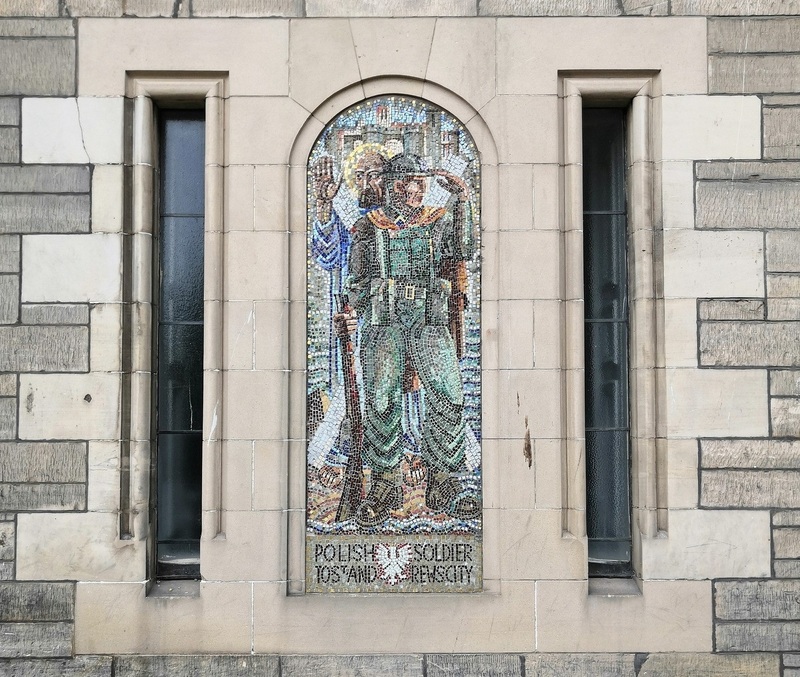 A mosaic created by one of the Brigade's soldiers to St Andrews city A mosaic created by one of the Brigade's soldiers to St Andrews city