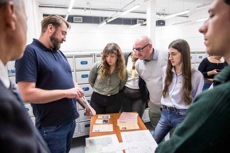 Visit of Argentine Scholarship Holders in the Institute of National Remembrance, 10 September 2026; photo: Katarzyna Adamów (IPN) Visit of Argentine Scholarship Holders in the Institute of National Remembrance, 10 September 2026; photo: Katarzyna Adamów (IPN)
