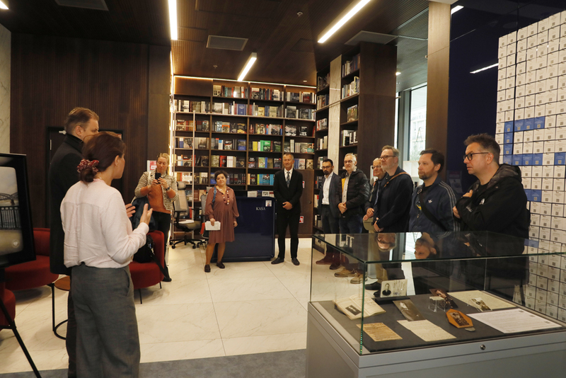 Visit of Mindelunden Representatives to the Central History Point in Warsaw, 23 September 2026; photo: Piotr Życieński (IPN) Visit of Mindelunden Representatives to the Central History Point in Warsaw, 23 September 2026; photo: Piotr Życieński (IPN)