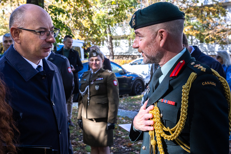 Commemorations at the Monument to Polish-Canadian Military Friendship, Warsaw, 16 October 2026; photo: S. Kasper (IPN) Commemorations at the Monument to Polish-Canadian Military Friendship, Warsaw, 16 October 2026; photo: S. Kasper (IPN)